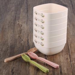 得力熊大號(hào)方形疊疊餐