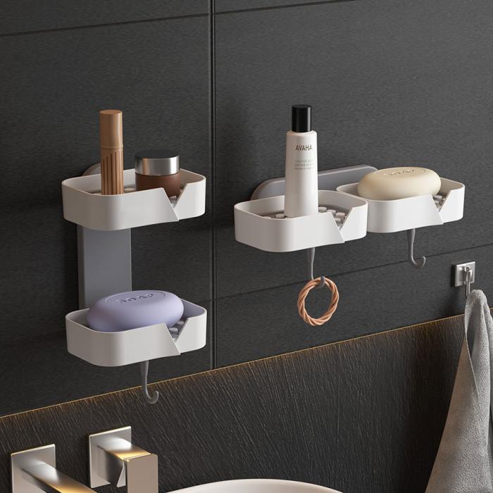 壁掛雙格收納架