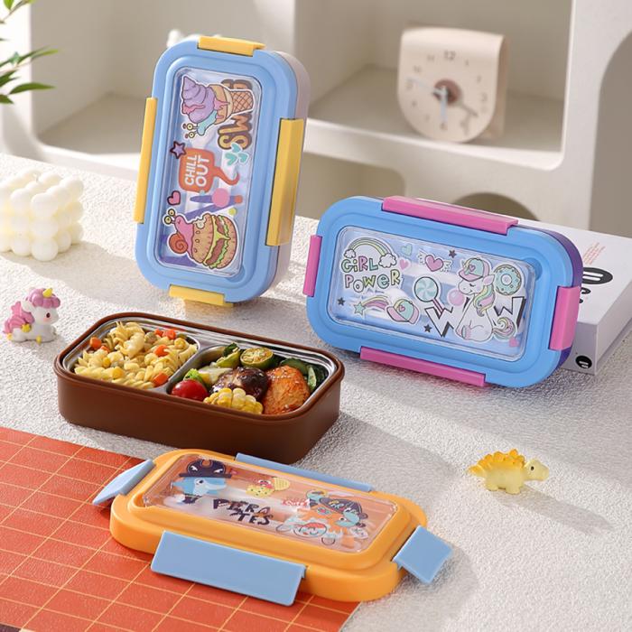 星樂卡通便當盒PP款74